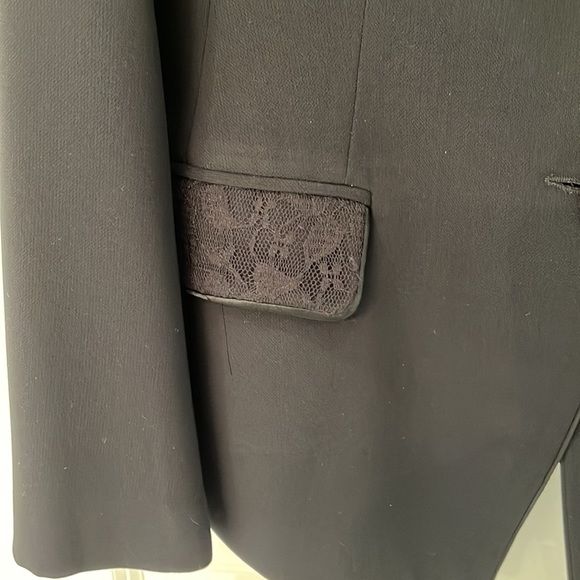 Black D’Oraz Classico Blazer with lace detail - Picture 4 of 7